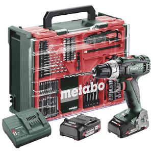 Metabo BS 18 L Set 602321710 Accu-schroefboormachine 18 V 2 Ah Li-ion Brushless, Incl. 2 accus, Incl. koffer, Incl. lader, Incl. accessoires