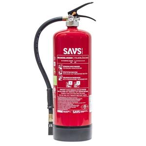 SAVS Lithiumschuim Brandblusser 6 Liter Af Fluorvrij - Lithiumblusser