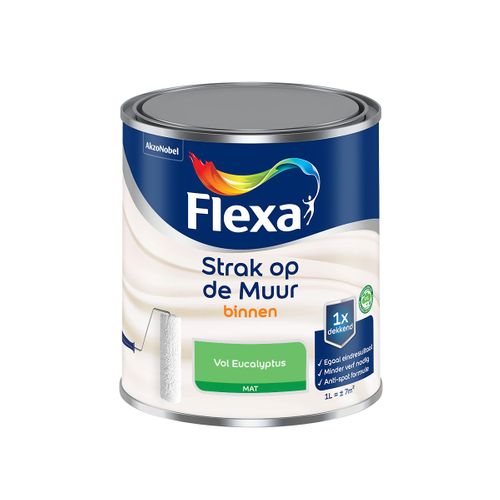 Flexa  Strak Op De Muur Binnen Mat - Vol Eucalyptus - Meng - 1 L