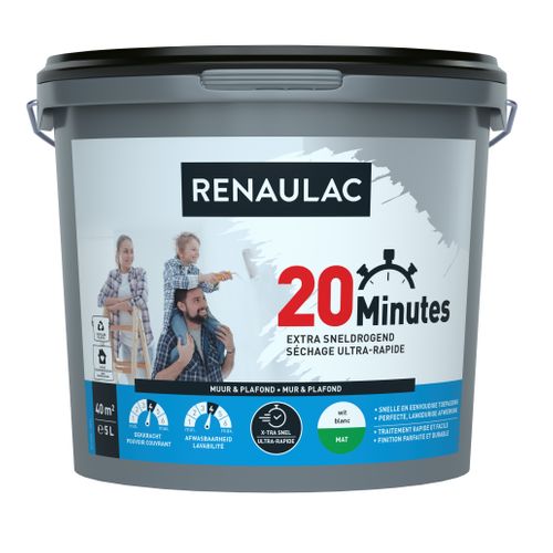 RENAULAC Latex 20 Minutes Mat Wit 5l