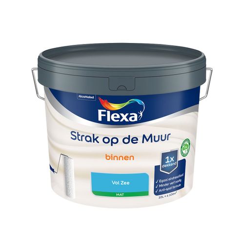 Flexa  Strak Op De Muur Binnen Mat - Vol Zee - Meng - 10 L