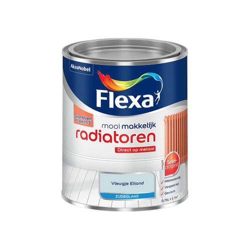 Flexa  Mooi Makkelijk Radiatoren Zijdeglans - Vleugje Eiland - Meng - 750 Ml