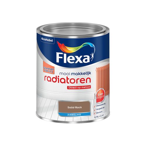 Flexa  Mooi Makkelijk Radiatoren Zijdeglans - Solid Rock - 750 Ml