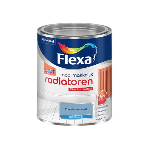 Flexa  Mooi Makkelijk Radiatoren Zijdeglans - The Workshop 8 - 750 Ml