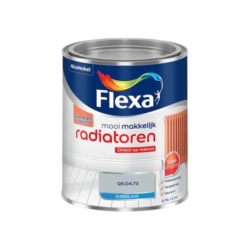 Flexa  Mooi Makkelijk Radiatoren Zijdeglans - Q5.04.72 - 750 Ml