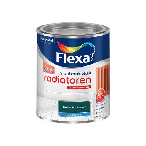 Flexa  Mooi Makkelijk Radiatoren Zijdeglans - 100% Palmboom - Meng - 750 Ml