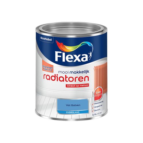 Flexa  Mooi Makkelijk Radiatoren Zijdeglans - Vol Golven - Meng - 750 Ml