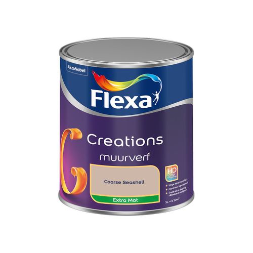 Flexa  Creations Muurverf Extra Mat - Coarse Seashell - 1 L