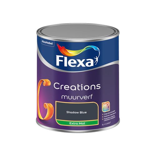 Flexa  Creations Muurverf Extra Mat - Shadow Blue - 1 L