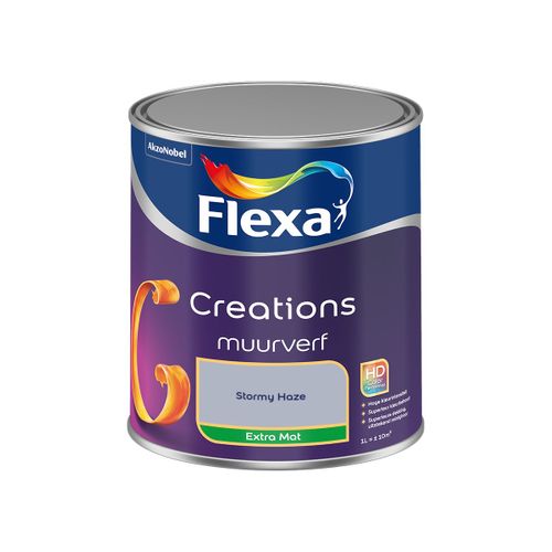 Flexa  Creations Muurverf Extra Mat - Stormy Haze - 1 L