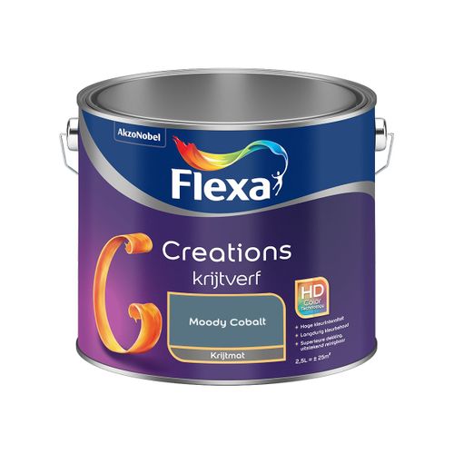 Flexa  Creations Muurverf Krijt - Moody Cobalt - 2,5 L