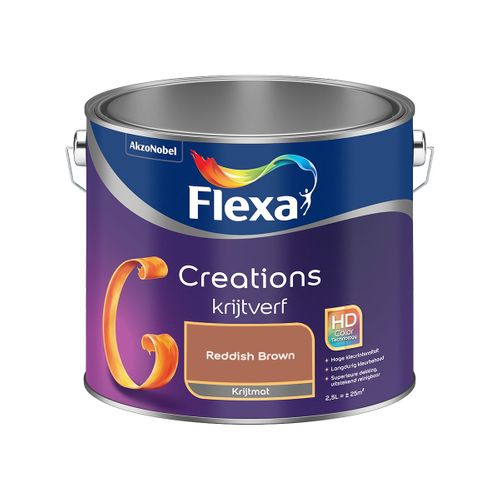 Flexa  Creations Muurverf Krijt - Reddish Brown - 2,5 L