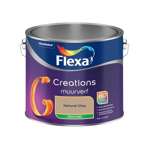 Flexa  Creations Muurverf Extra Mat - Natural Clay - 2,5 L