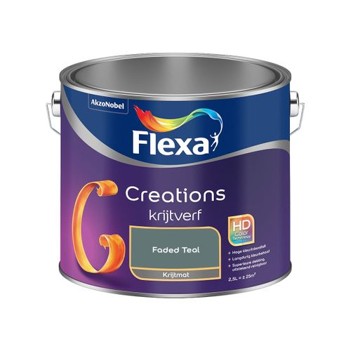 Flexa  Creations Muurverf Krijt - Faded Teal - 2,5 L