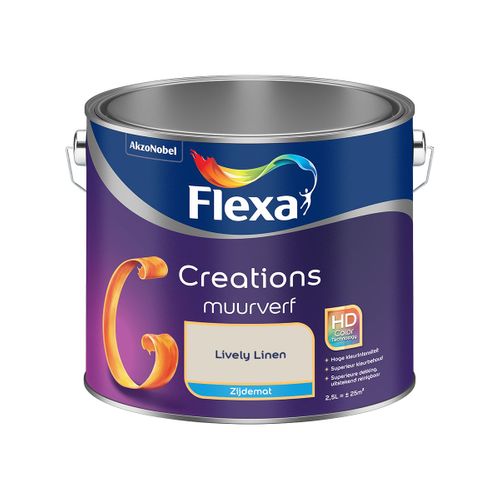 Flexa  Creations Muurverf Zijdemat - Lively Linen - 2,5 L