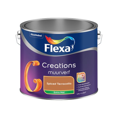 Flexa  Creations Muurverf Extra Mat - Spiced Terracotta - 2,5 L