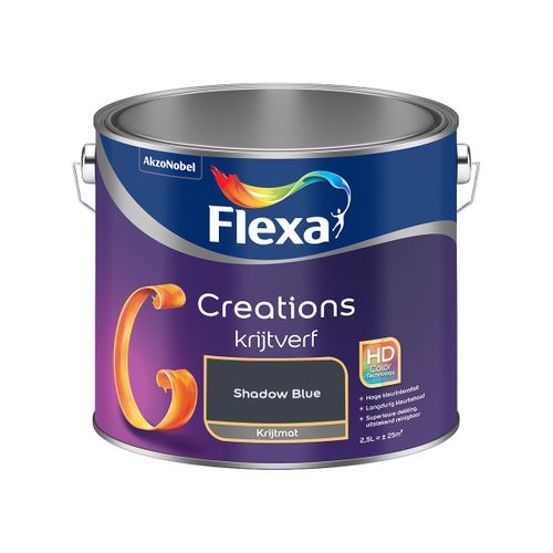 Flexa  Creations Muurverf Krijt - Shadow Blue - 2,5 L