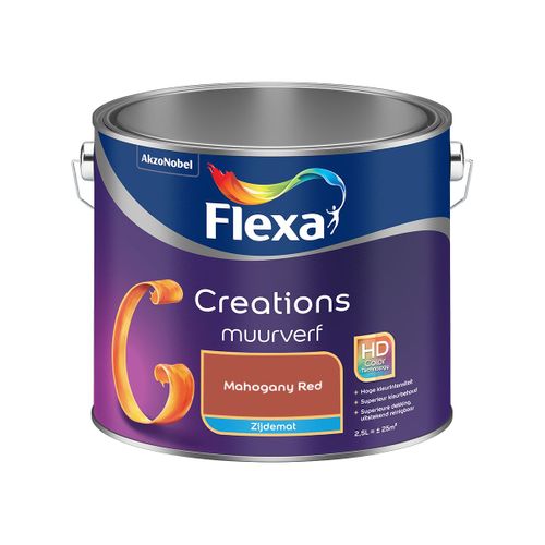 Flexa  Creations Muurverf Zijdemat - Mahogany Red - 2,5 L