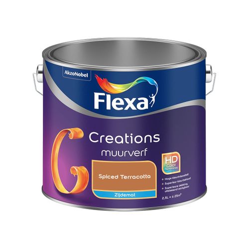 Flexa  Creations Muurverf Zijdemat - Spiced Terracotta - 2,5 L