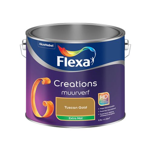 Flexa  Creations Muurverf Extra Mat - Tuscan Gold - 2,5 L