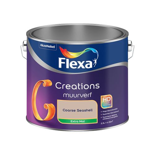 Flexa  Creations Muurverf Extra Mat - Coarse Seashell - 2,5 L