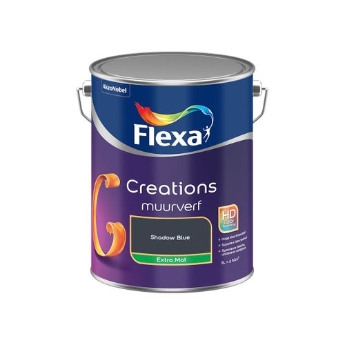 Flexa  Creations Muurverf Extra Mat - Shadow Blue - 5 L