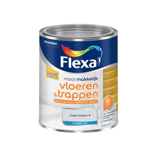 Flexa  Mooi Makkelijk Vloeren & Trappen Zijdeglans - Calm Colour 4 - 750 Ml