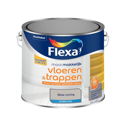 Flexa  Mooi Makkelijk Vloeren & Trappen Zijdeglans - Slow Living - 2,5 L