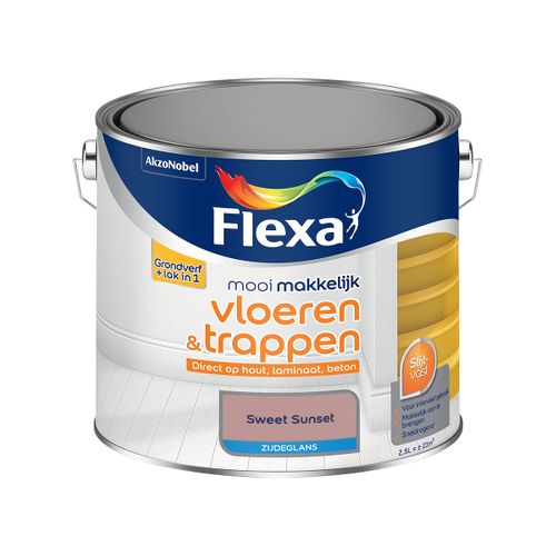 Flexa  Mooi Makkelijk Vloeren & Trappen Zijdeglans - Sweet Sunset - 2,5 L