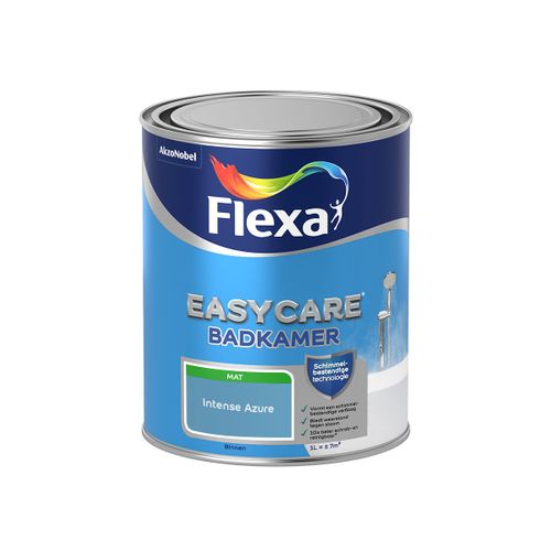 Flexa  Easycare Badkamer - Intense Azure - 1 L