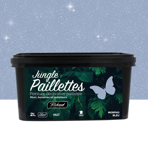 RICHARD Glitterverf Morpho Bleu Jungle Paillettes  2 L