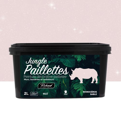 RICHARD Glitterverf Rhinocéros Sable Jungle Paillettes  2 L