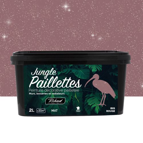 RICHARD Glitterverf Ibis Rouge Jungle Paillettes  2 L