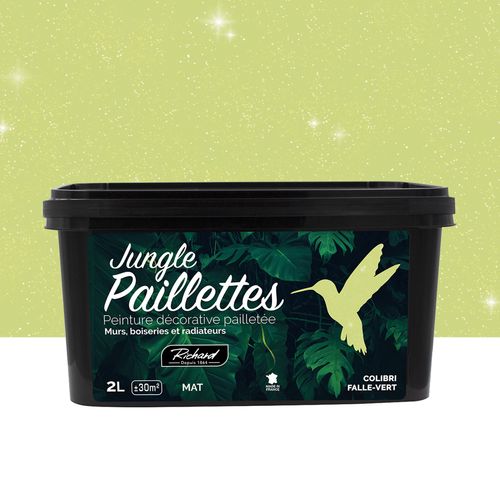 RICHARD Glitterverf Colibri Falle-vert Jungle Paillettes  2 L