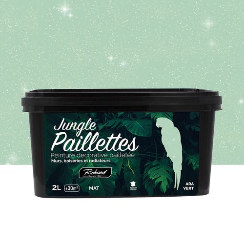 RICHARD Glitterverf Ara Vert Jungle Paillettes  2 L