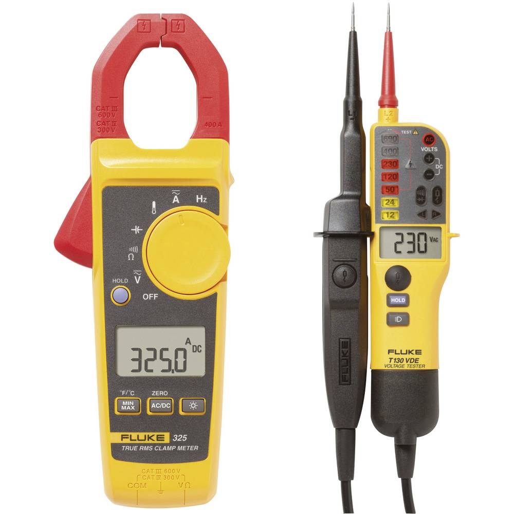 Fluke 325/T130 Stroomtang Digitaal CAT III 600 V, CAT IV 300 V Weergave (counts): 4000