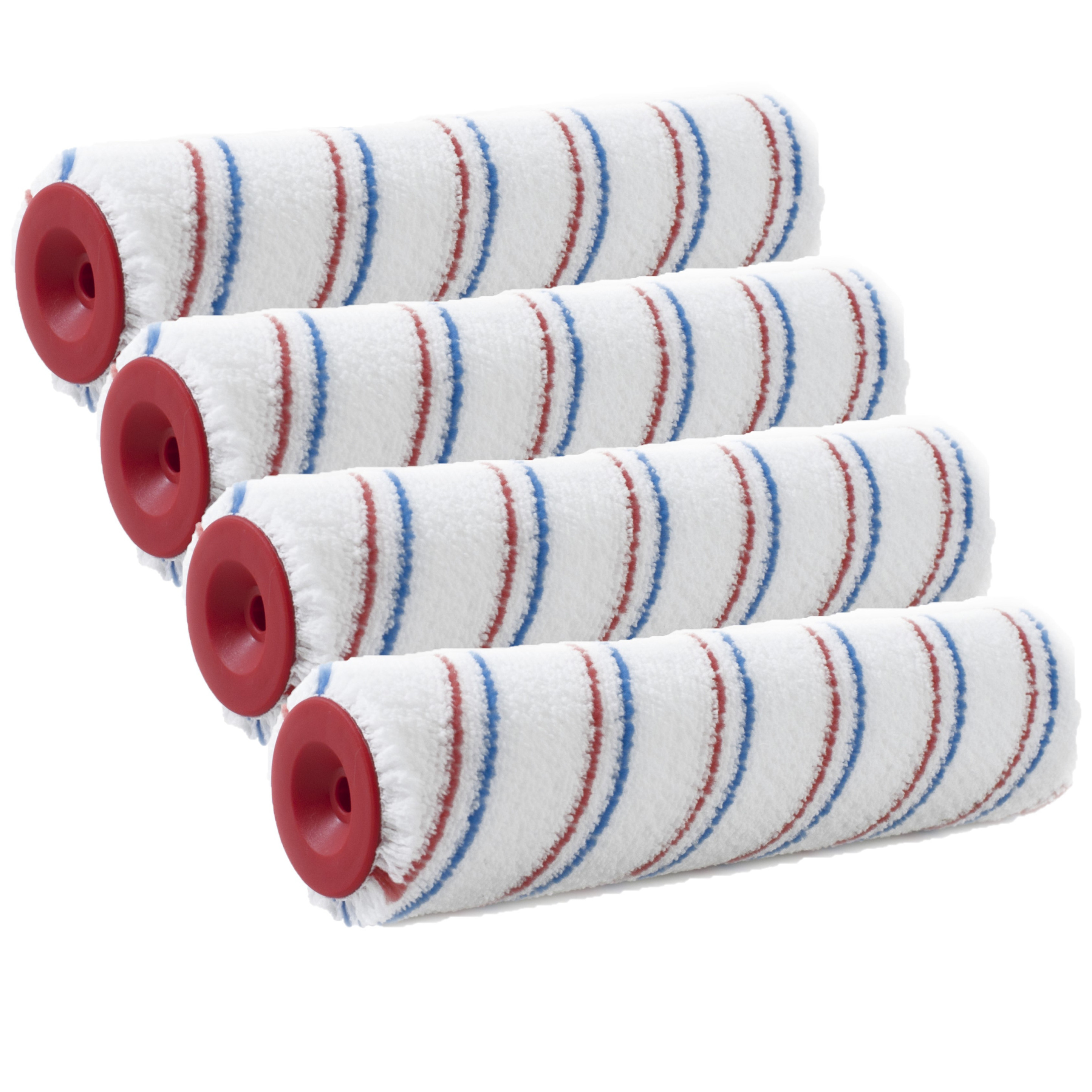 Sorex Muur vacht anti spat verfrollen polyester microvezel pluisvrij - 4x - 6,6 x 25 cm - Verfrollen -