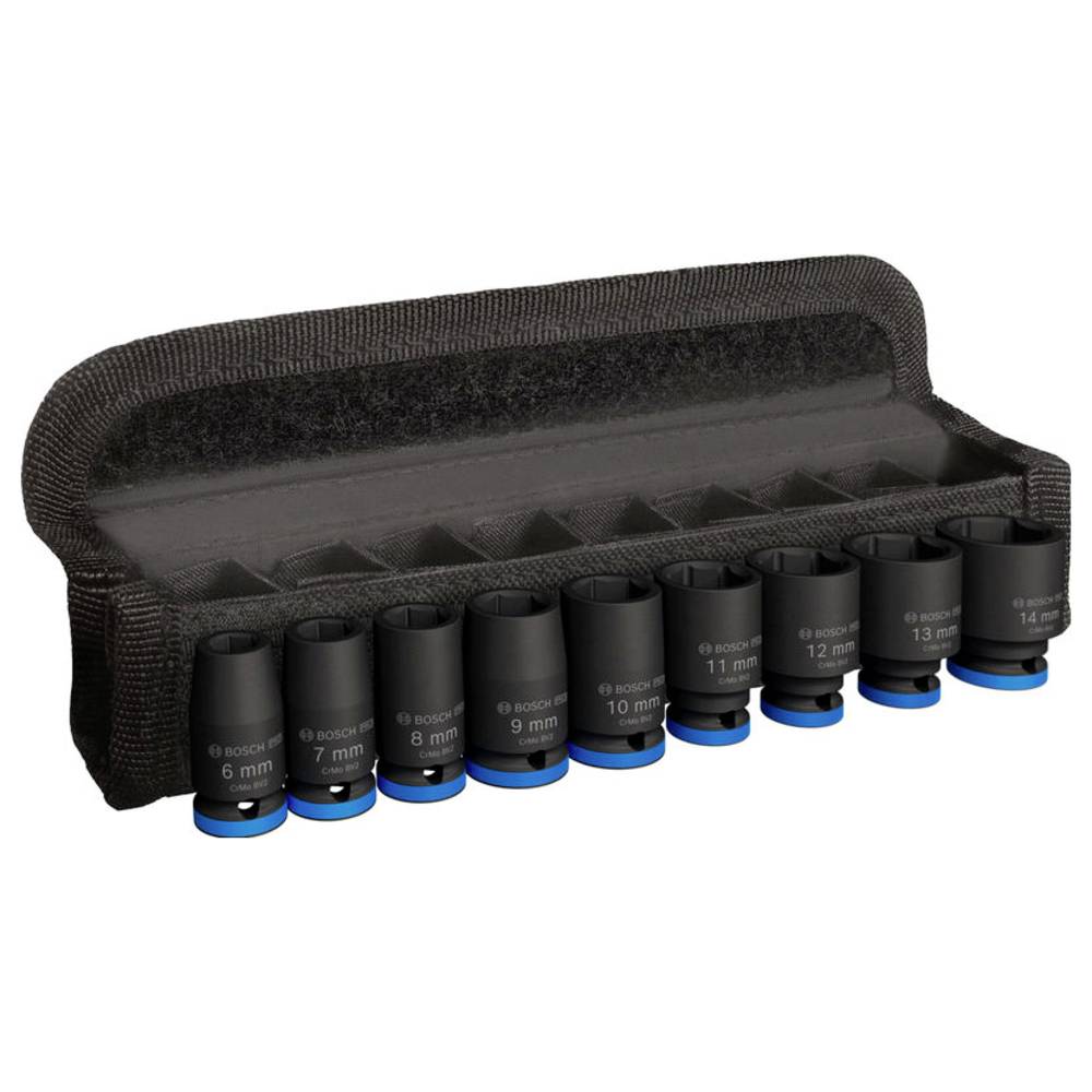 Bosch PRO Impact Steckschlüsseleinsatz-Set 1/4", 9-teilig