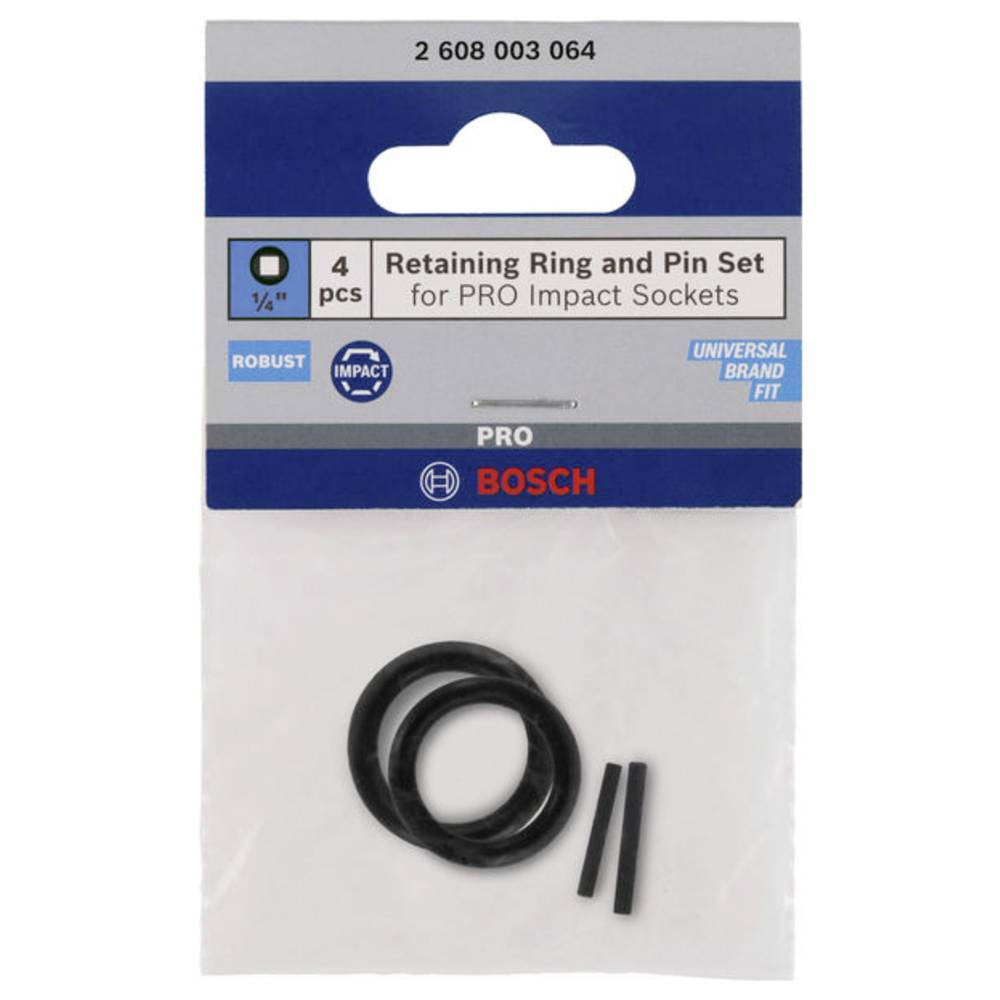 Bosch Set Haltering und Stift, für PRO Impact Steckschlüssel 1/4", Sicherung