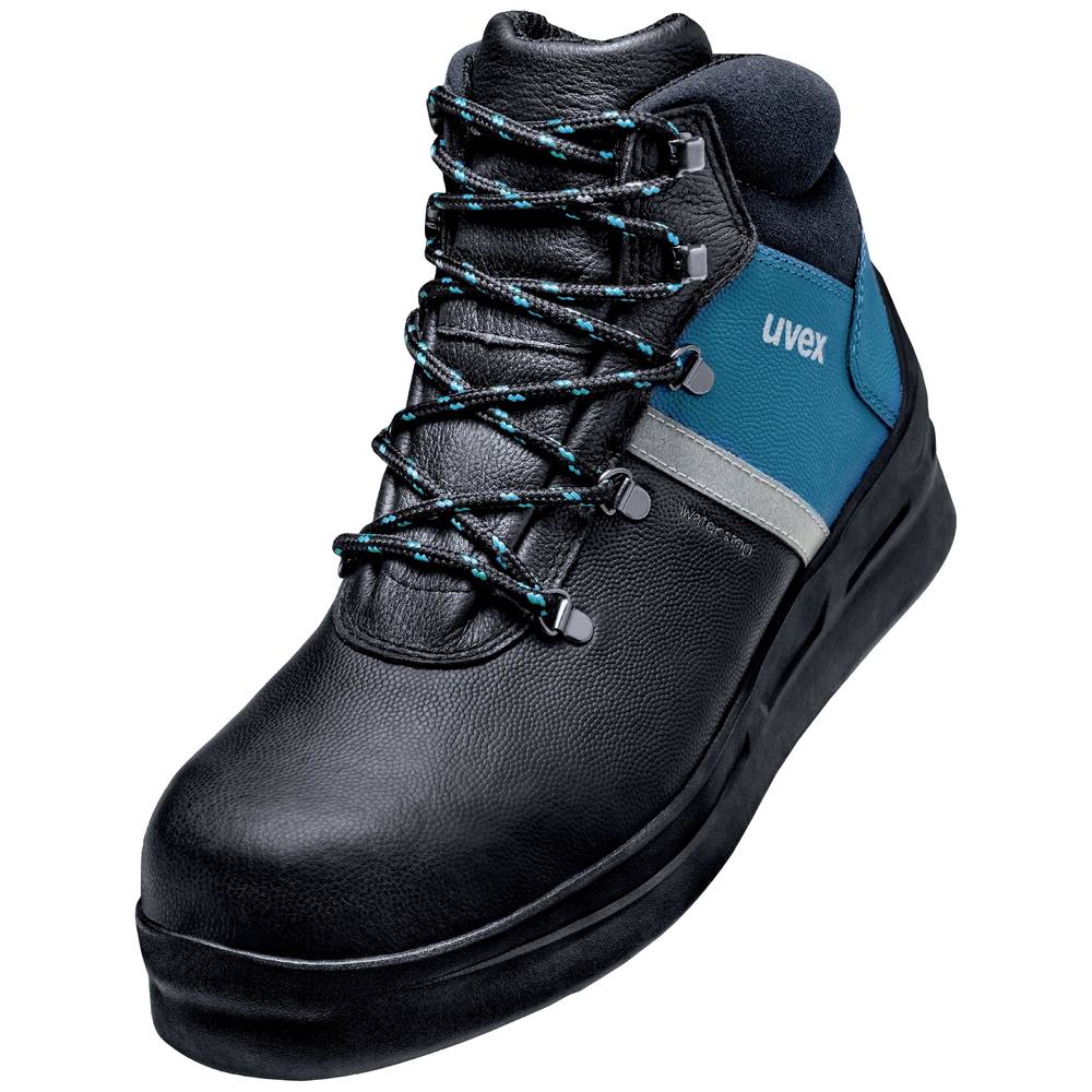 Uvex 3 asphaltpro 6559144 Hoge veiligheidsschoenen S3 Schoenmaat (EU): 44 Zwart, Blauw 1 paar