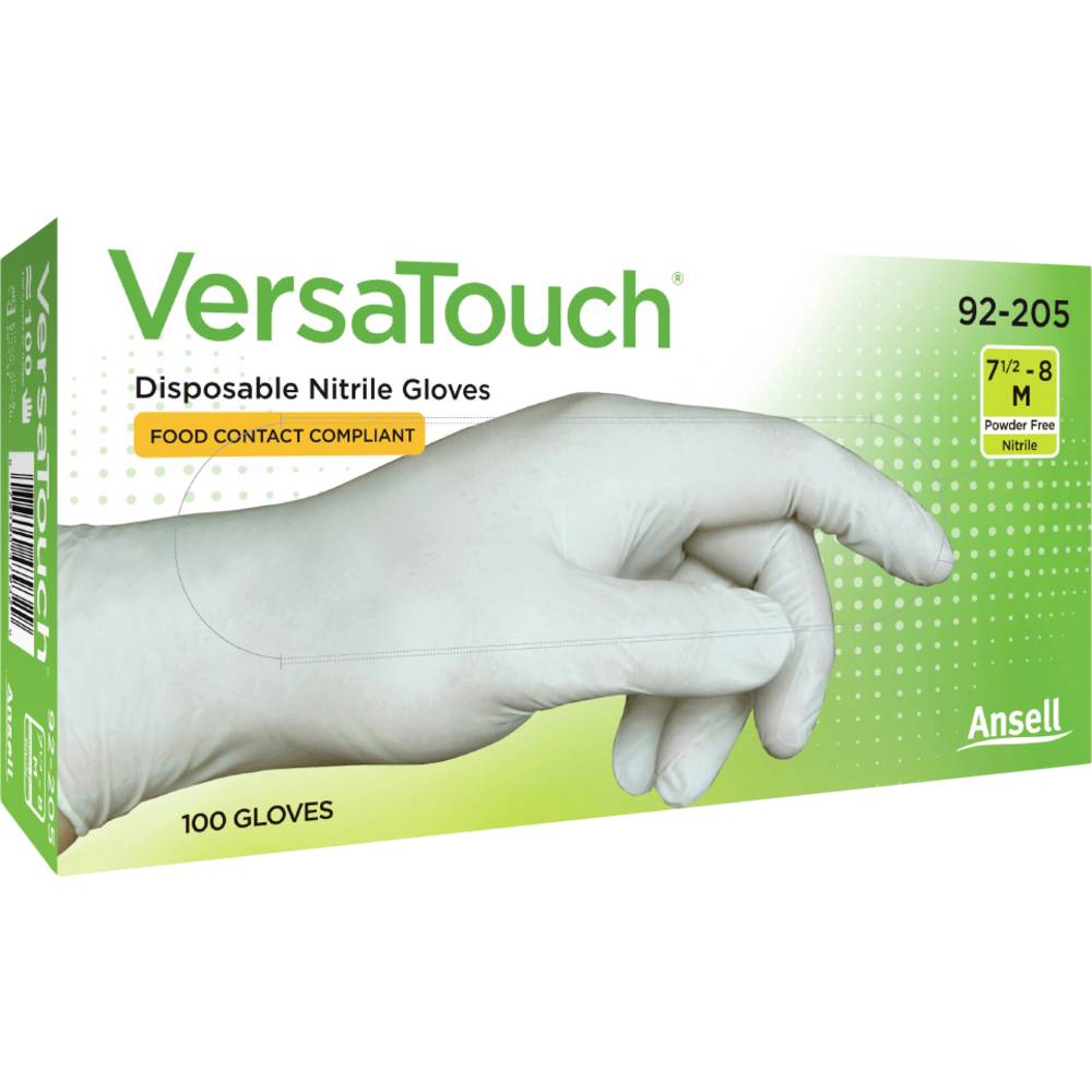 Ansell VersaTouch 92205090 Wegwerphandschoen 100 stuk(s) Nitril Maat (handschoen): L, 8.5, 9 EN 21420:2020