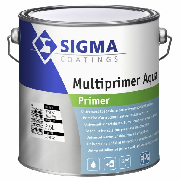 Sigma Multiprimer Aqua - Op Kleur Gemengd - 2.5L
