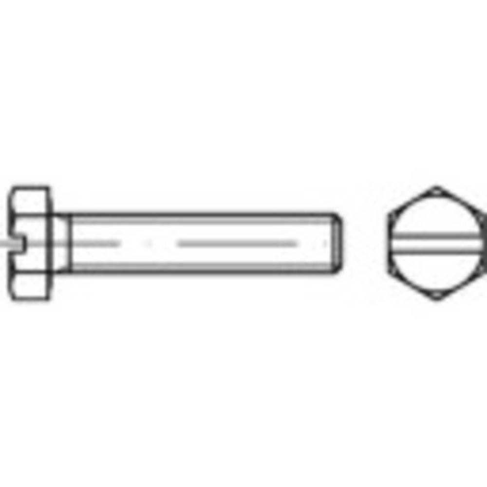 TOOLCRAFT TO-9977628 Zeskantbout M30 140 mm Buitenzeskant DIN 933 Staal Thermisch verzinkt 5 stuk(s)