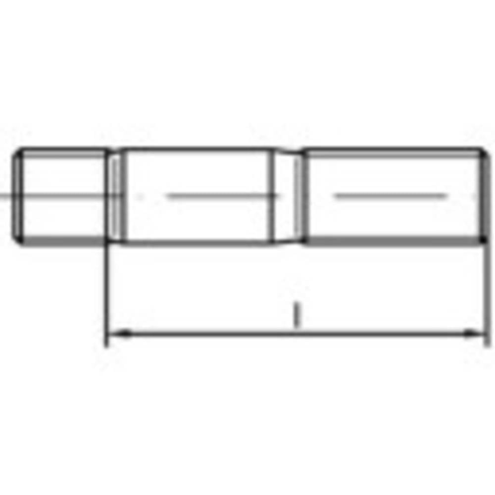 TOOLCRAFT TO-9989718 Tapeinden M20 90 mm DIN 939 RVS A4 10 stuk(s)