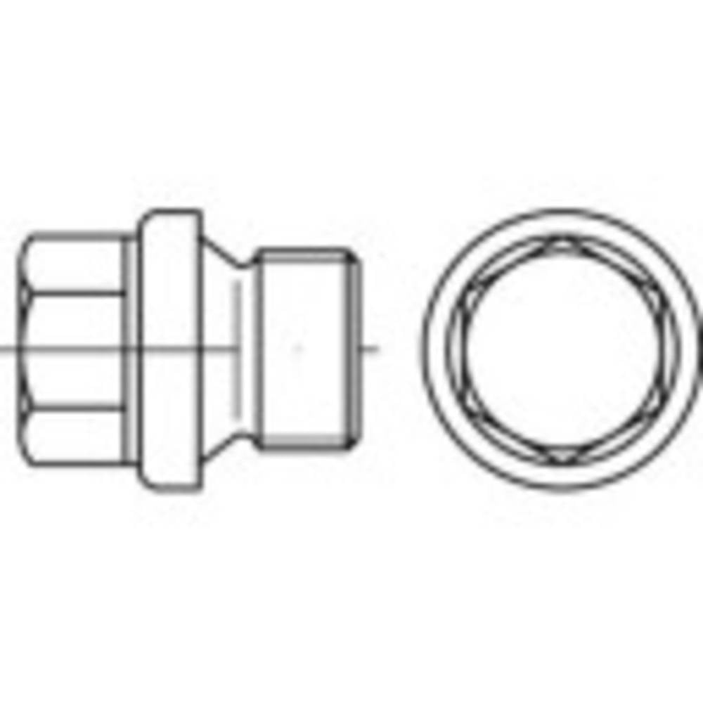 TOOLCRAFT TO-9985962 Sluitschroeven M20 DIN 910 RVS A4 10 stuk(s)