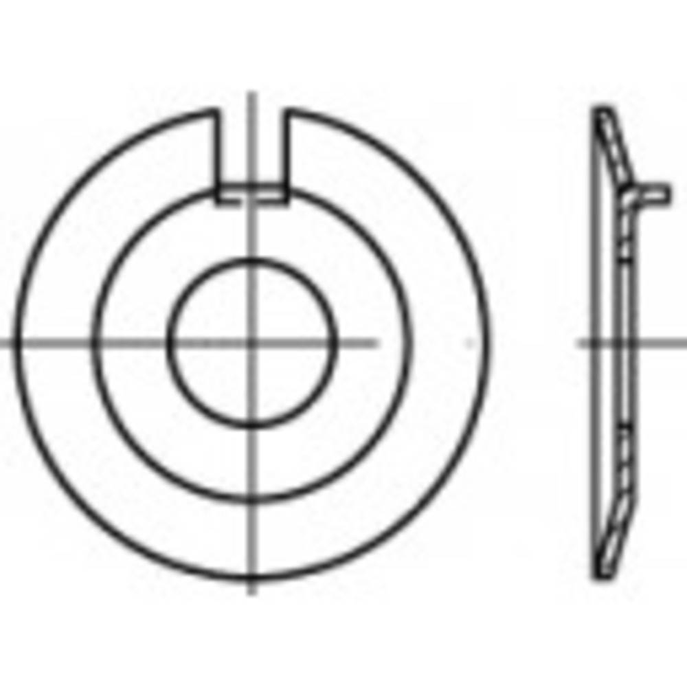 TOOLCRAFT Onderlegringen met buitenneus 31 mm 63 mm RVS A4 10 stuk(s)  TO-9988701