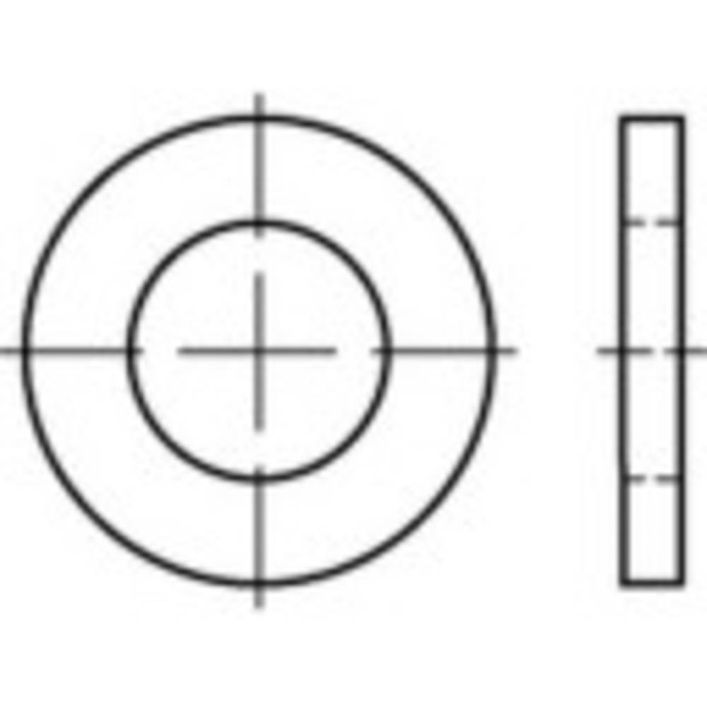 TOOLCRAFT Onderlegring 82 mm 110 mm Staal 5 stuk(s)  TO-9978867