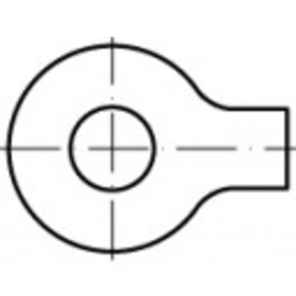 TOOLCRAFT Onderlegringen met doeken 31 mm 63 mm RVS A4 10 stuk(s)  TO-9988662