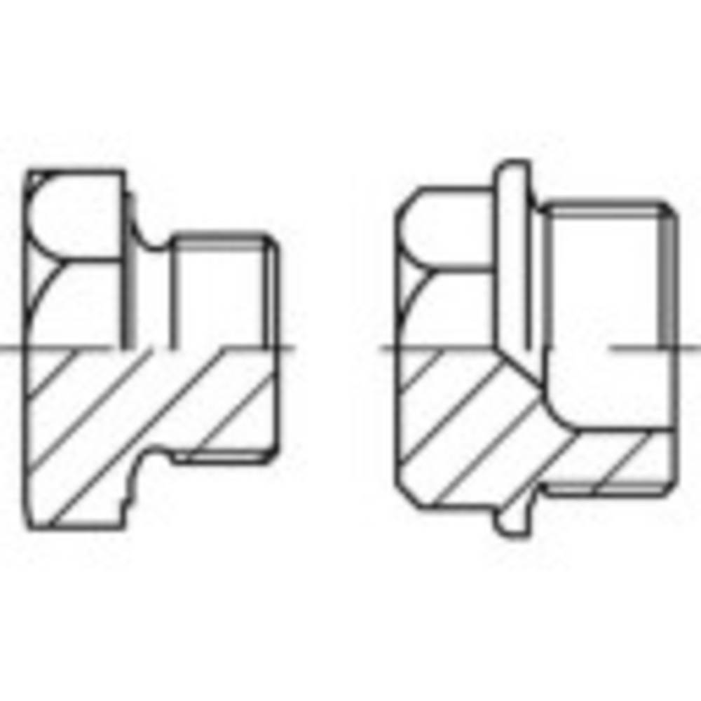 TOOLCRAFT TO-9990021 Sluitschroeven M22 Buitenzeskant DIN 7604 RVS A4 10 stuk(s)