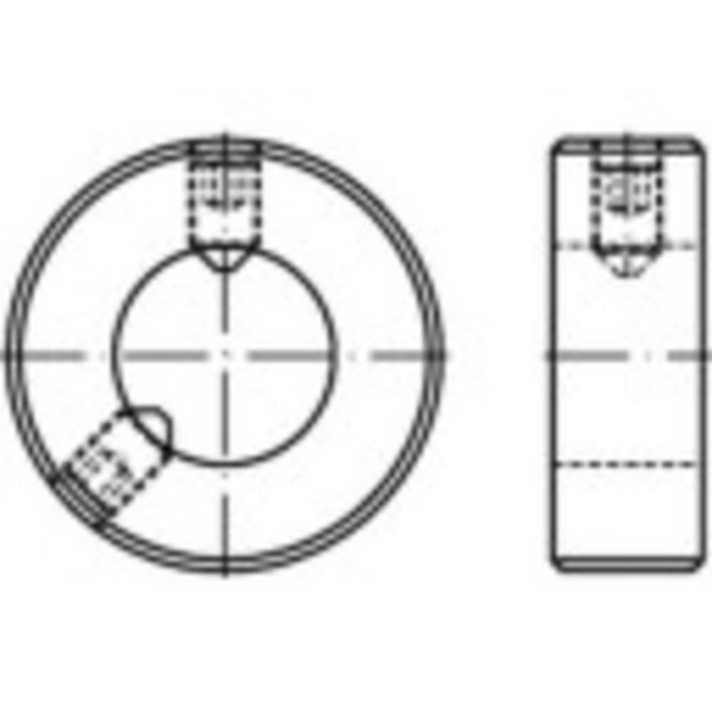 TOOLCRAFT TO-9978363 Stelringen Buitendiameter: 110 mm M16 DIN 703 Staal 5 stuk(s)